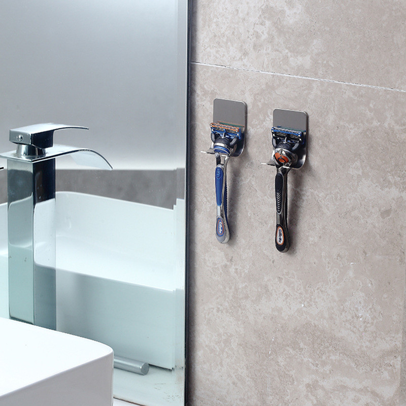 Дозатор за самобръсначка Преносим водоустойчив влагоустойчив 45*63MM 304 Органайзер за баня от неръждаема стомана Поставка за четка за зъби 1 бр.