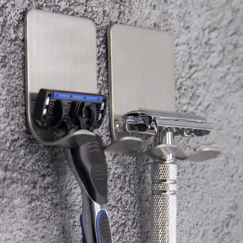 Поставка за бръсначи от неръждаема стомана Поставка за мъжки самобръсначки Поставка за бръсначи Поставка за бръснене Аксесоари за баня Поставка за съхранение на самобръсначки Вискоза Кука за бръсначи