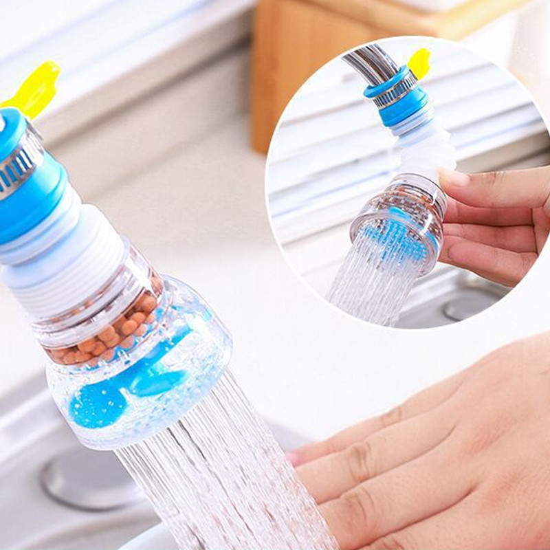 Удължител за дюза за кухненски кран, регулируем пречиствател на кран за вода, 360-градусово въртене, барботер, водоспестяващ филтър, аксесоар за баня