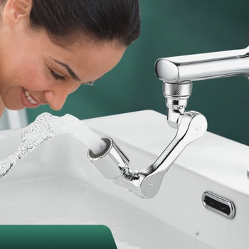 Νέα περιστρεφόμενη 1080 μοιρών προέκταση Faucet Sprayer Head Universal Bath Tap Extend Adapter Aerator 1/2/3 Modes Faucet Extnde