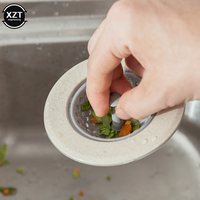 1Pcs Филтър за кухненска мивка Силиконова цедка Душ Сифон Капак за мивка Канализационен филтър за коса Канализационен филтър Щепсел Аксесоари за баня