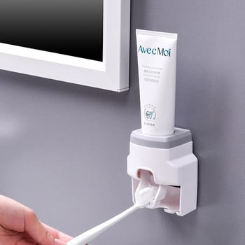 Creative Wall Mount Automatic Toothpaste Dispenser Αξεσουάρ μπάνιου Αδιάβροχη Lazy Toothpaste Squeezer Squeezer Οδοντόβουρτσα