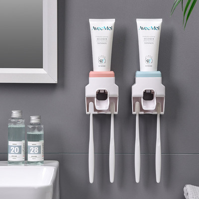 Creative Wall Mount Automatic Toothpaste Dispenser Αξεσουάρ μπάνιου Αδιάβροχη Lazy Toothpaste Squeezer Squeezer Οδοντόβουρτσα