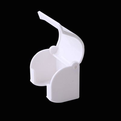 Мъжка закачалка за самобръсначка Държач за самобръсначка Съхранение Аксесоари за баня Пластмаса Бял Безплатен перфоратор HookWall Вендуза Четка Държач за острие