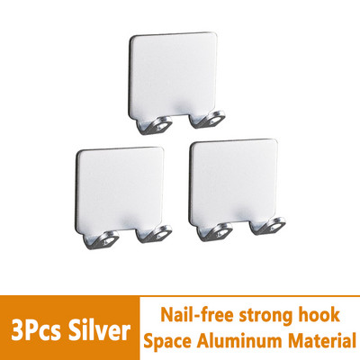 5 бр. Държач за бръснач без перфорация Мъжка стойка за съхранение на самобръсначка Стенни метални куки Стойка за бръснач Стойка Аксесоар за органайзер за баня