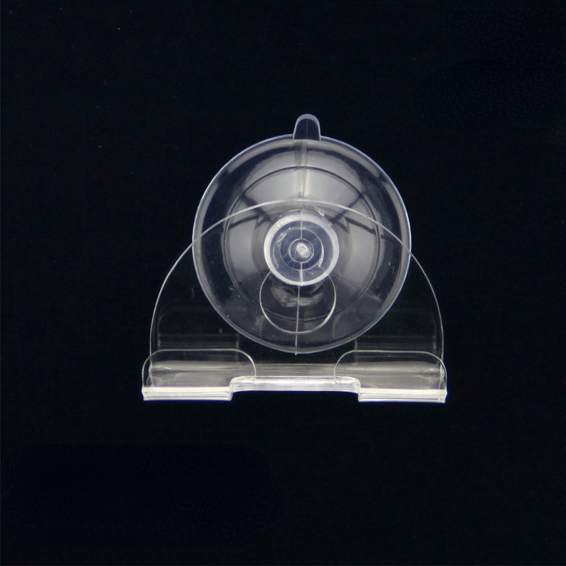 2 бр. Държач за самобръсначка Вендуза Кука Диск Поставка за бръснач за баня Водоустойчив Подвижна прозрачна вендуза Без пробиване