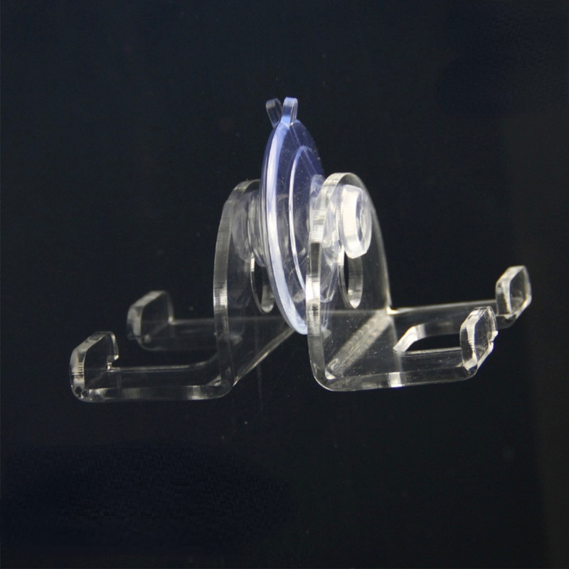 2 бр. Държач за самобръсначка Вендуза Кука Диск Поставка за бръснач за баня Водоустойчив Подвижна прозрачна вендуза Без пробиване