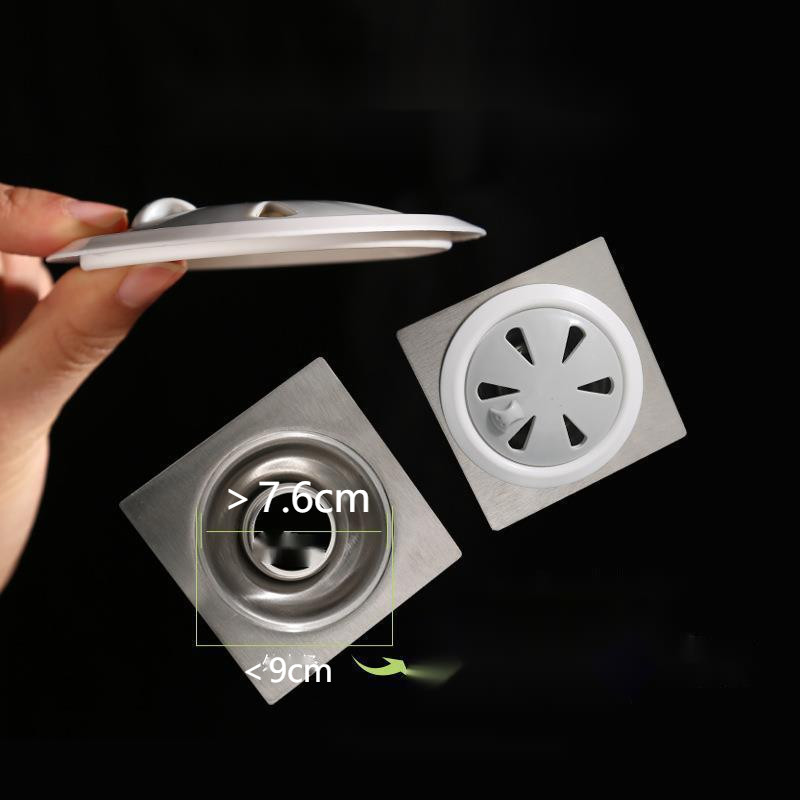 Кръгъл ABS пластмаса Подов дренаж Антиблокиращ филтър Мрежа Баня против косми Въртящ се превключвател Канализация Кухненски комплекти джаджи Аксесоари