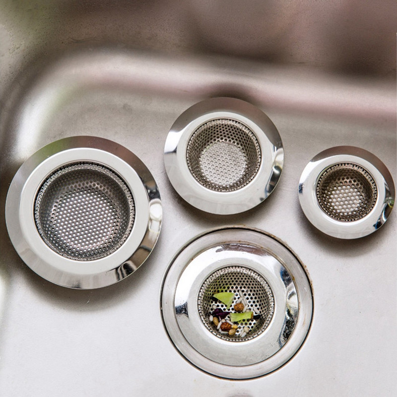 Филтър за мивка от неръждаема стомана Цедка за кухненска мивка Филтър за улавяне на косми Филтър за баня Душ Капак за оттичане на пода Цедка за оттичане
