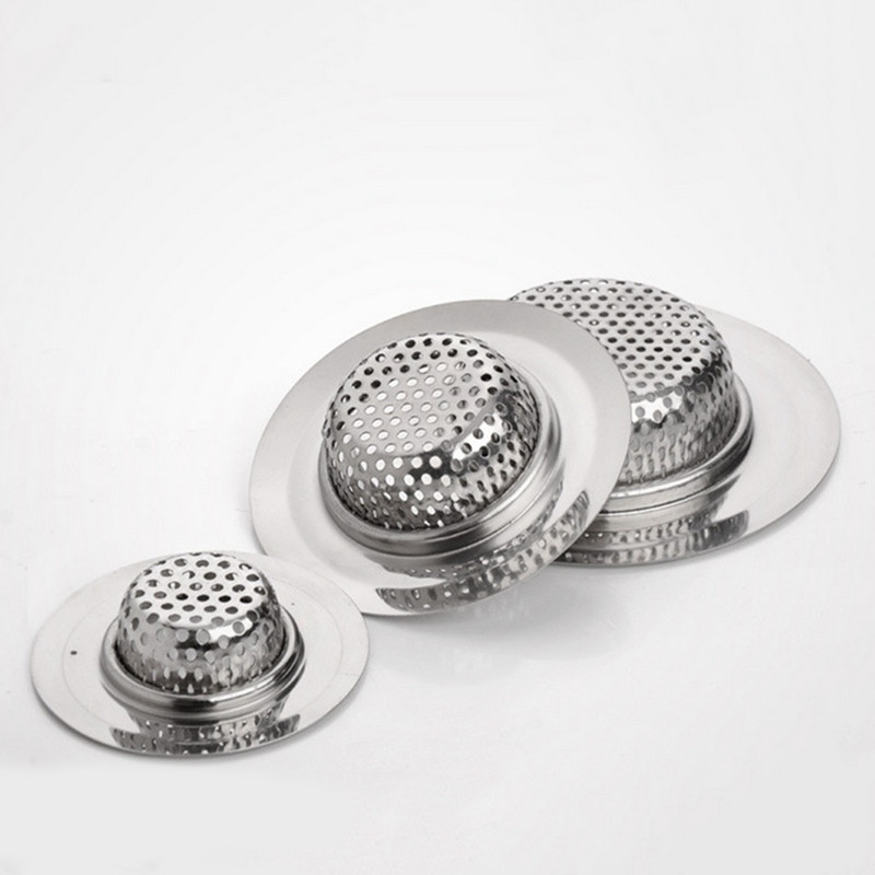 Филтър за мивка от неръждаема стомана Цедка за кухненска мивка Филтър за улавяне на косми Филтър за баня Душ Капак за оттичане на пода Цедка за оттичане
