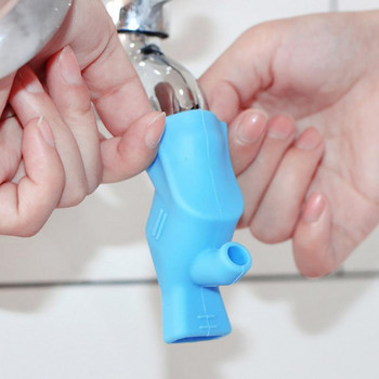 Προέκταση βρύσης νερού σιλικόνης Υψηλή ελαστικότητα Παιδική συσκευή πλυσίματος μπάνιου κουζίνας νεροχύτης βρύσης Οδηγός επέκτασης βρύσης