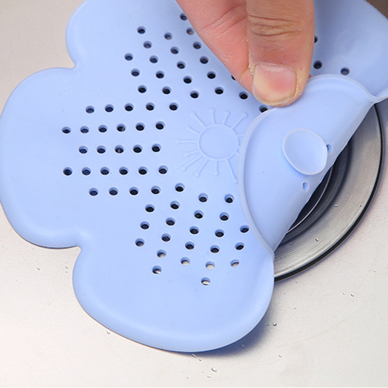 1 бр. Цвете Цедка за изтичане на канализацията Филтър за мивка в банята Антиблокиращ подов дренаж Запушалка за коса Уловител Кухня Аксесоари за баня