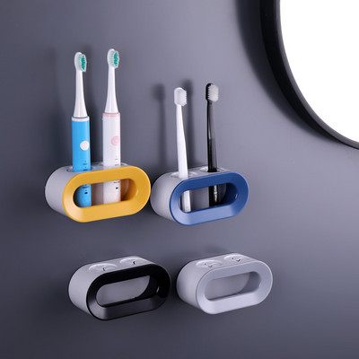 Elektromos fogkefe tartó fürdőszobai falra szerelhető tartóhoz Öntapadó állvány, tároló állvány, fürdőszobai kiegészítők készlet