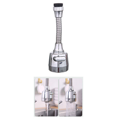 Удължител за кухненски кран 2/3 режима Удължителни тръби за кран Гъвкав въртящ се многофункционален удължителен кран Универсален аератор