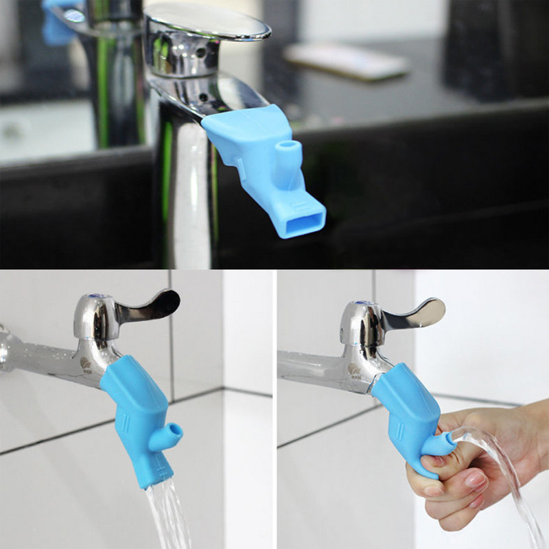 Силиконов кран за кран за храна, кран за деца, чучур за ръчно пране, 2 бр. Кухненски кран, удължителен капак за кран