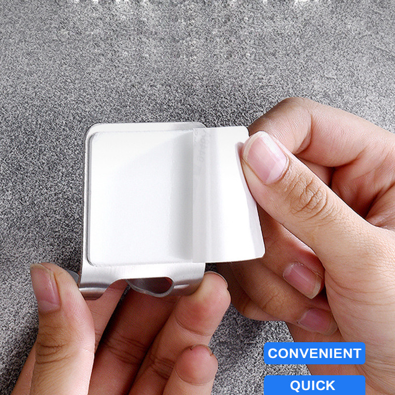 Стойка за мъжка самобръсначка от неръждаема стомана 304 Държач за бръснач Самозалепваща се кука за старомодна ръчна самобръсначка без пробиване