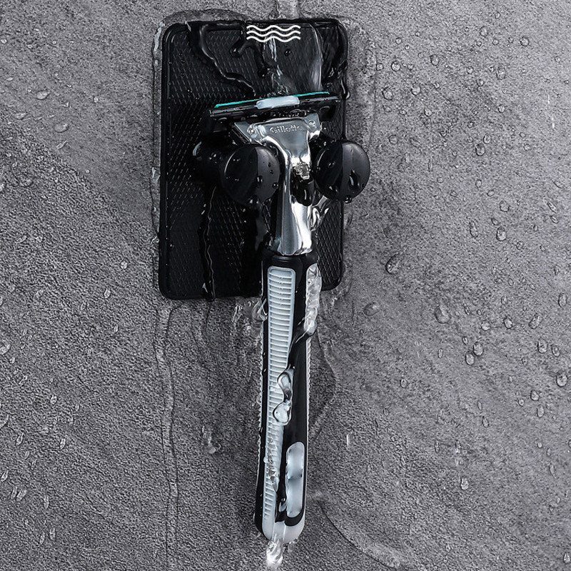 3/2/1 бр. Кука за съхранение на държач за бръснач без перфорация Мъжки регулируем монтиран на стена рафт за самобръсначка Поставка за бръсначи Стенни аксесоари за баня