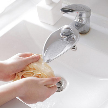 1 τεμ. σιλικόνης προέκταση βρύσης για νήπια Παιδικά βρύση πρόσβασης νερού Λαστιχένιο πλύσιμο χεριών Αξεσουάρ μπάνιου Δώρο κουζίνας Εργαλείο οικιακής χρήσης