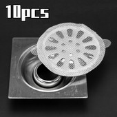 10 vnt. Antiblokavimo filtro ekranas, vienkartinis grindų kanalizacijos lipdukas Plaukų gaudyklė, kanalizacijos kamščio dangtelis virtuvės vonios kambario priedai