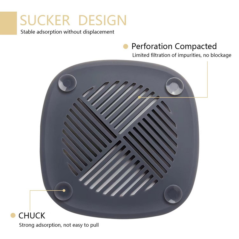 Подов канал Преграда Дезодориране на канализация Предотвратяване на запушване Силиконов практичен протектор за бариера Кухненски санитарни принадлежности
