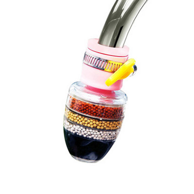 Шестслоен филтър за кран Пречиствател на вода домакински кухненски филтър за чешмяна вода Устойчив на пръски кран душ Кухненски аксесоари