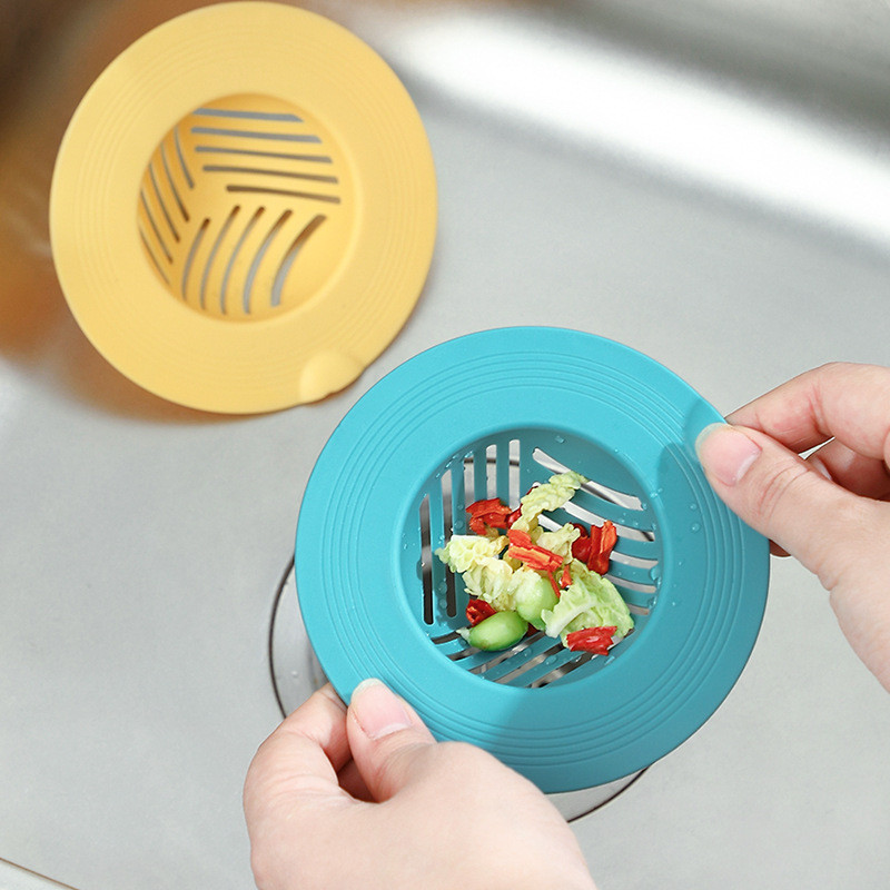 1PCS Силиконов TPR цедка за мивка Кухненски аксесоари за баня за оттичане на душ мивка Капак за канализационни канали Филтър за коса Филтър за мивка