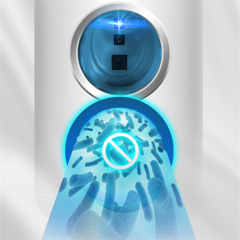 Монтиран на стена автоматичен дезинфектант за изстискване на паста за зъби UV дезинфекция Четка за зъби Дозатор за паста за зъби Поставка Аксесоари за баня