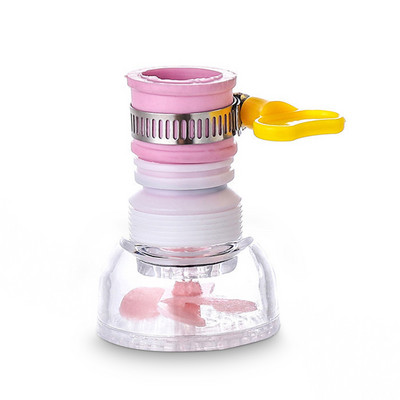 Нов преносим 1PC 360 въртене на кухненска мивка Удължител на кран Чучури Пръскачки Кран за душ Пречиствател на вода Дюза Водоспестяващ филтър