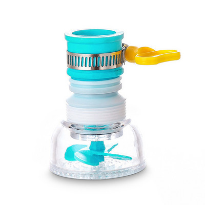 Нов преносим 1PC 360 въртене на кухненска мивка Удължител на кран Чучури Пръскачки Кран за душ Пречиствател на вода Дюза Водоспестяващ филтър