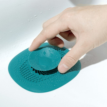 Silicone Drain Hair Catcher Ανθεκτικό ακανόνιστο πώμα μπάνιου Καλύμματα αποχέτευσης ντους Φίλτρο φίλτρο νιπτήρα για μπανιέρα μπάνιου Κουζίνα