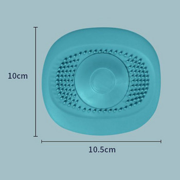 Silicone Drain Hair Catcher Ανθεκτικό ακανόνιστο πώμα μπάνιου Καλύμματα αποχέτευσης ντους Φίλτρο φίλτρο νιπτήρα για μπανιέρα μπάνιου Κουζίνα