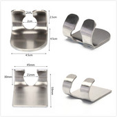 1 бр. Държач за бръснач от неръждаема стомана 304 Мъжки рафт за самобръсначки за бръснене Поставка за бръсначи Кука за бръсначи от вискоза