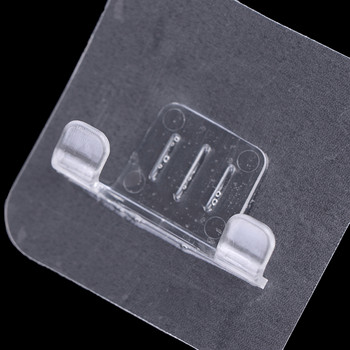 Прозрачен PVC материал Водоустойчив държач за бръснач Стенен без пробив Мъжка кука за съхранение на бръснач Кухня Аксесоари за съхранение на баня