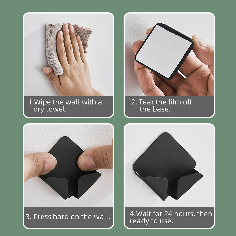 Държач за самобръсначка за бръснене без удар Мъжка самобръсначка Кука за съхранение Стенен рафт Баня Поставка за бръснач Кухненски щепсел Държач за контакт