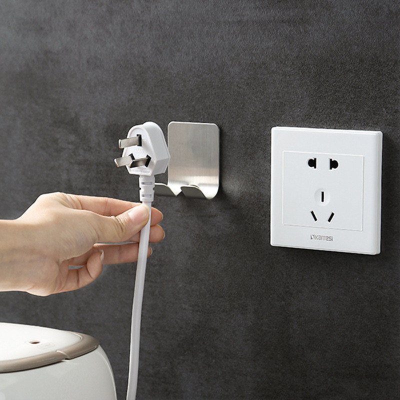 3PCS Държач за бръснач без перфорация Мъжки самобръсначки Кука за съхранение Стенен рафт Баня Поставка за бръсначи Стенни кухненски аксесоари