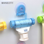 Седалка за паста за зъби Пластмасова подвижна тръба Изстисквачка Дозатор за паста за зъби Държач за смукател Тръба Висящ държач Инструмент за изстискване на баня