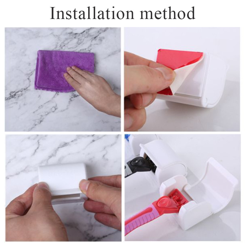 Atsparus dulkėms skutimosi plastikinis skustuvo laikiklis, siurbimo puodelis vyrų skustuvo laikymo lentyna, montuojama ant sienos