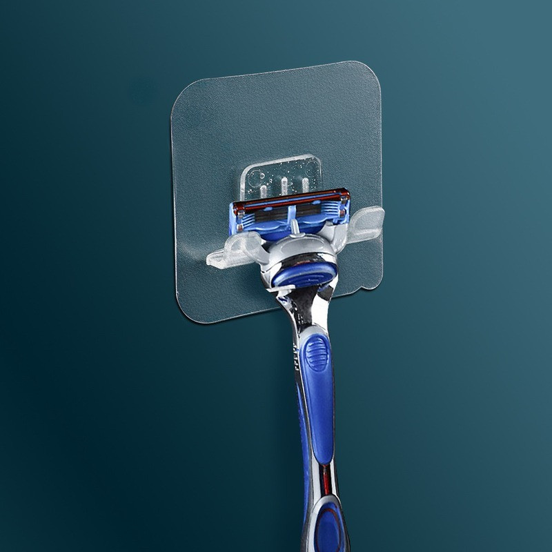 Punch Free Skustuvo stovo laikiklis laikymo kabliukas Vonios sieninis skutimosi skustuvas Lentynas laikiklis kabliukas Vonios tvarkyklės priedai