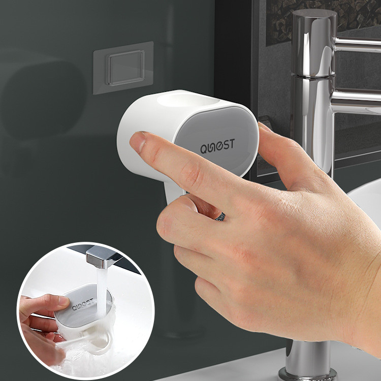 Автоматичен дозатор за паста за зъби Монтиране на стена Аксесоари за баня Водоустойчив Устойчив на прах Изстисквачка за паста за зъби Поставка за четка за зъби