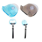 1PC Самобръсначка Държач за четка за зъби Самобръсначка Тоалетна Стенен смукател Вендуза Прозрачна закачалка Висяща стойка Рафт за съхранение в банята