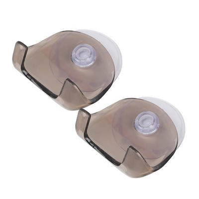 1PC Самобръсначка Държач за четка за зъби Самобръсначка Тоалетна Стенен смукател Вендуза Прозрачна закачалка Висяща стойка Рафт за съхранение в банята