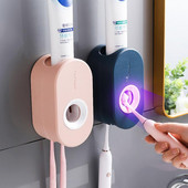 Автоматичен дозатор за паста за зъби Стенен водоустойчив изстисквач за паста за зъби Поставка за четка за зъби Аксесоари за баня