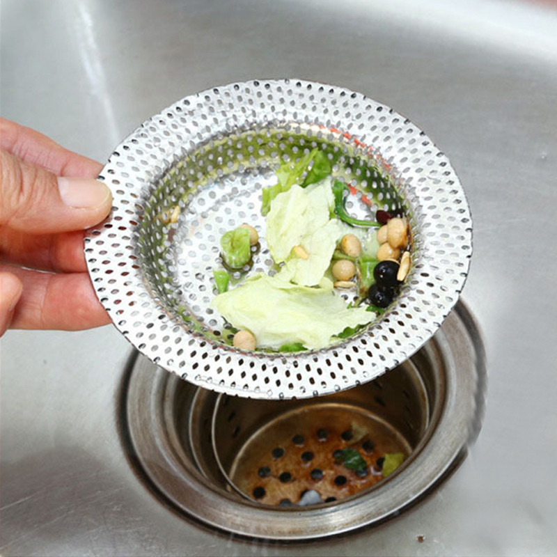 1PCS Филтър за кухненска мивка Мрежа от неръждаема стомана Цедка за мивка Филтър за цедка за мивка за баня Дренажна дупка Филтър Сифон Сифон за отпадъци