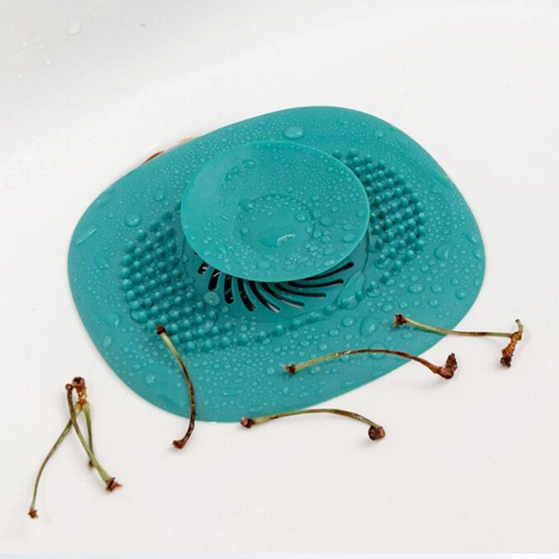 Пресован силиконов подов отвод Отвод за мивка в баня Уловител за косми Филтър за оттичане на мивка Подов филтър за вана Дезодориращ достъп до баня