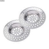 2 бр. 7,5 см вана, улавяне на косми, запушалка от неръждаема стомана, отвор за оттичане на душ, филтър, сифон, кухненска метална цедка за мивка, подов канал