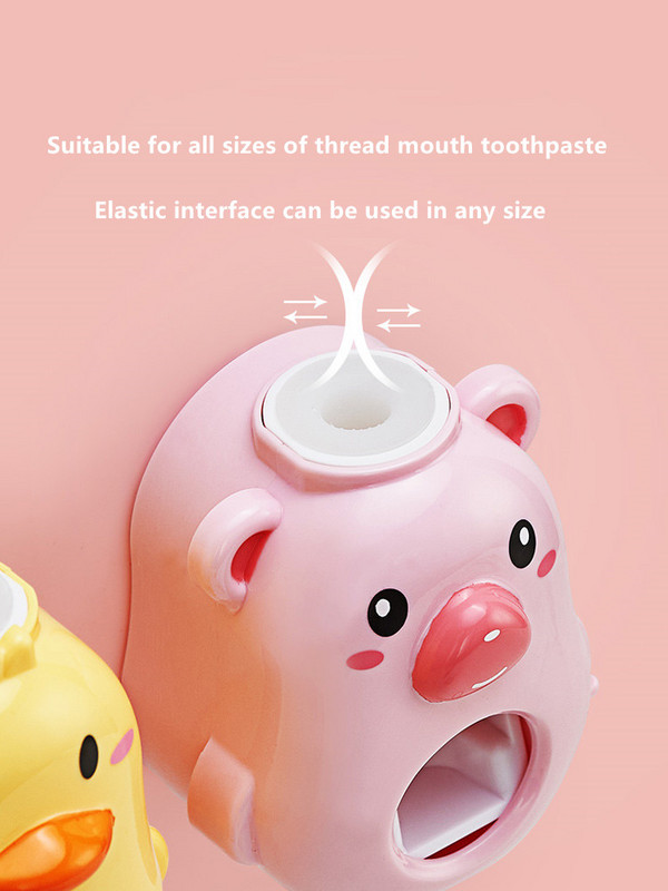 Монтиран на стена автоматичен дозатор за паста за зъби Детски изстисквачки Аксесоари за баня Поставка за паста за зъби Диспенсадор Pasta Dientes