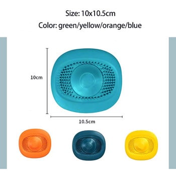 Запушалка за улавяне на косми за баня Силиконова цедка за оттичане на мивка Дезодорант Уплътнителна тапа за тръба Цетка Универсален аксесоар против запушване