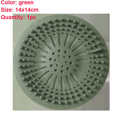 1PC Уловител за коса Силиконова запушалка за коса Уловител Капак за оттичане на душ с вендуза за вана за баня Кухненски аксесоари