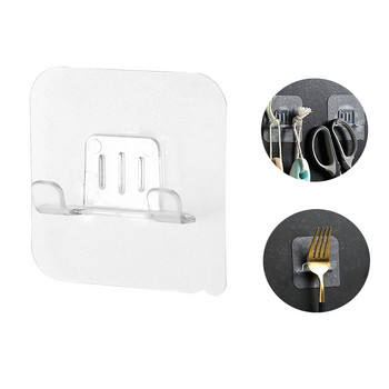 Прозрачен PVC материал Водоустойчив държач за бръснач Стенен удар Безплатна мъжка самобръсначка Кука за съхранение Аксесоари за кухня и баня