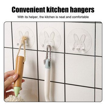 Διαφανές PVC Υλικό Αδιάβροχο ξυραφάκι θήκης τοίχου χωρίς ξυριστική μηχανή Άγκιστρο αποθήκευσης Αξεσουάρ οργάνωσης κουζίνας και μπάνιου